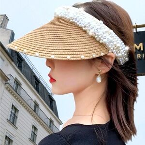 Lavishly Paris Tiffany Pearl Visor
